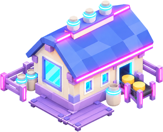 Dairy · Cyberpunk. Original cyberpunk era building artwork. Artwork existence does not establish its unlock or availability in a released build.