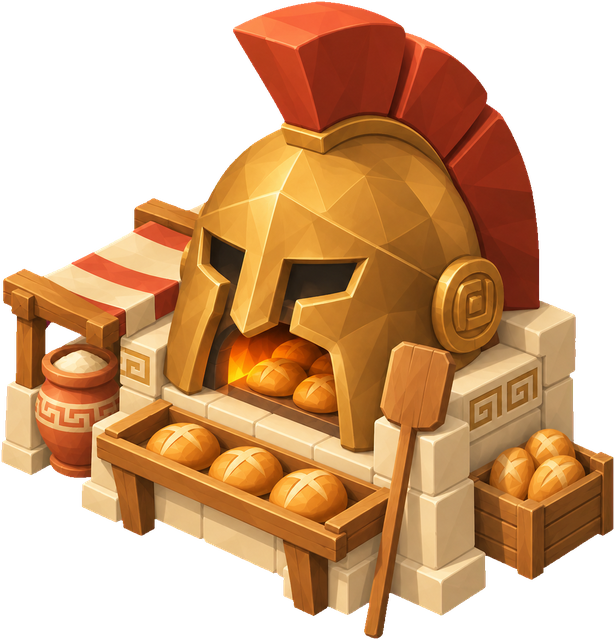 Bakery · Greece. Original greece era building artwork. Artwork existence does not establish its unlock or availability in a released build.