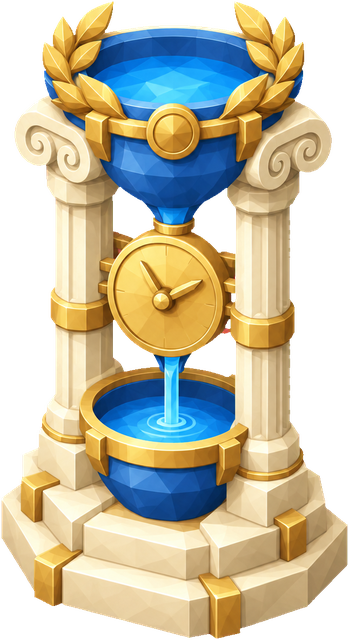 Village clock · Greece. Original greece era building artwork. Artwork existence does not establish its unlock or availability in a released build.