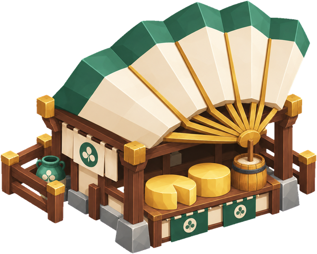 Dairy · Japan. Original japan era building artwork. Artwork existence does not establish its unlock or availability in a released build.