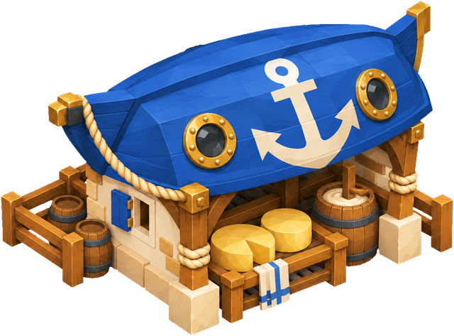 Dairy · Pirates. Original pirates era building artwork. Artwork existence does not establish its unlock or availability in a released build.
