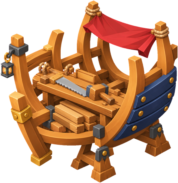 Workbench · Pirates. Original pirates era building artwork. Artwork existence does not establish its unlock or availability in a released build.