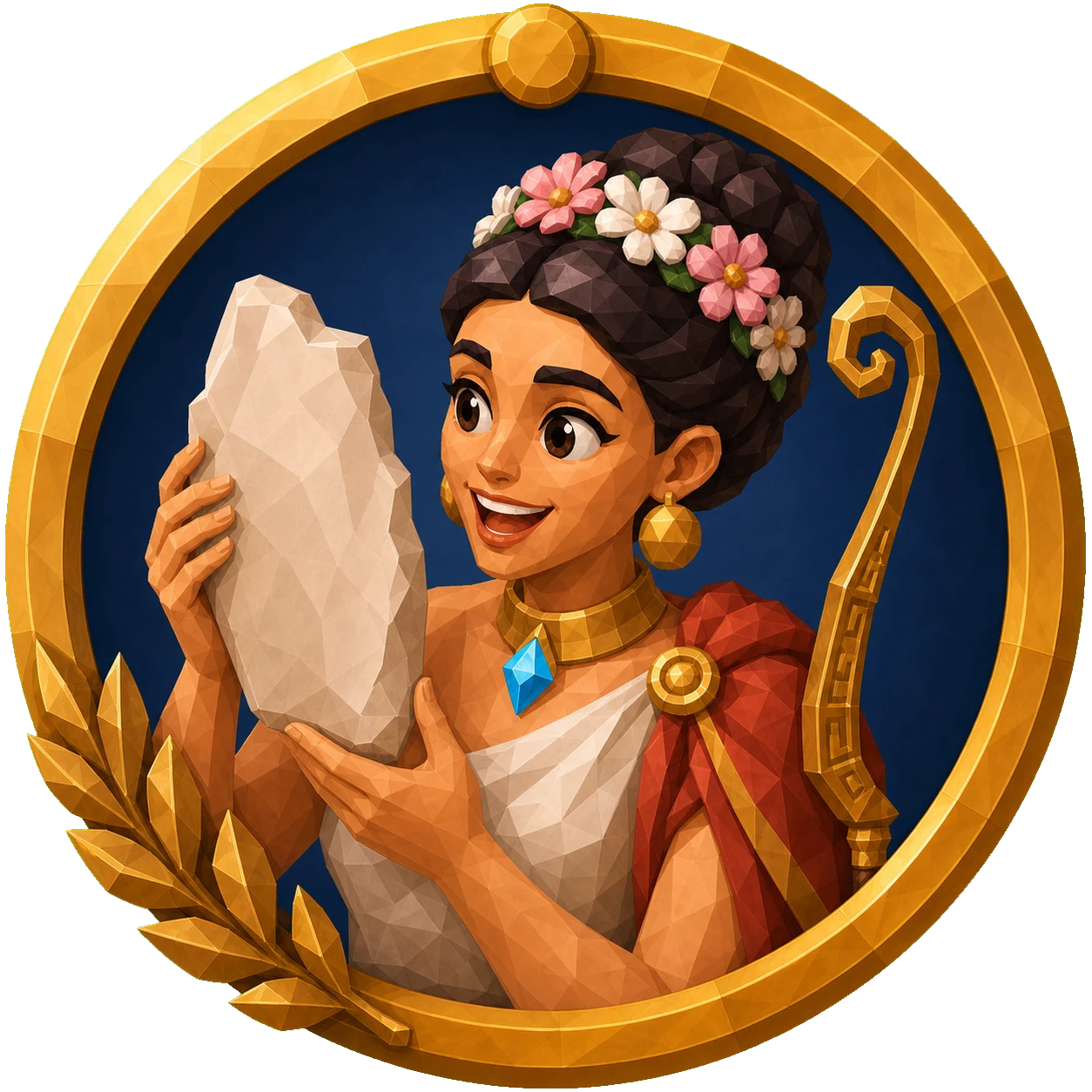Halcy portrait. Halcy, an artisan from the Cristal Memoria world.