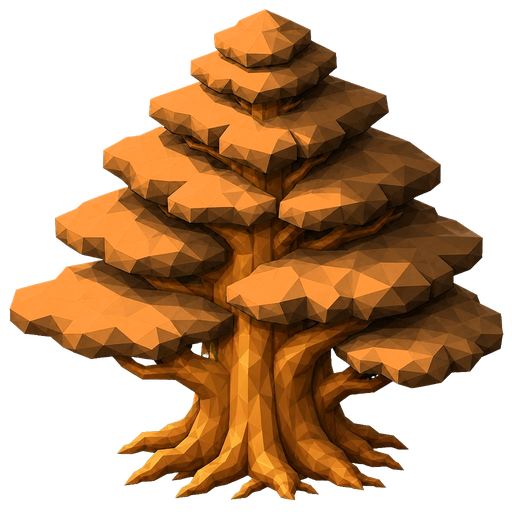 Tree A1 · s10. Deck monument visual, construction stage s10. These are distinct visual stages, not a claim about a fixed number of reviews.