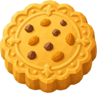 Cookie. Original cookie game item, on a transparent background.