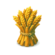 Wheat. Original wheat game item, on a transparent background.
