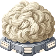 Wool. Original wool game item, on a transparent background.