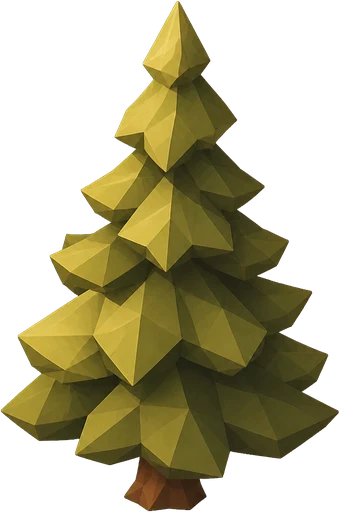 Conifer. Original isometric scenery artwork.